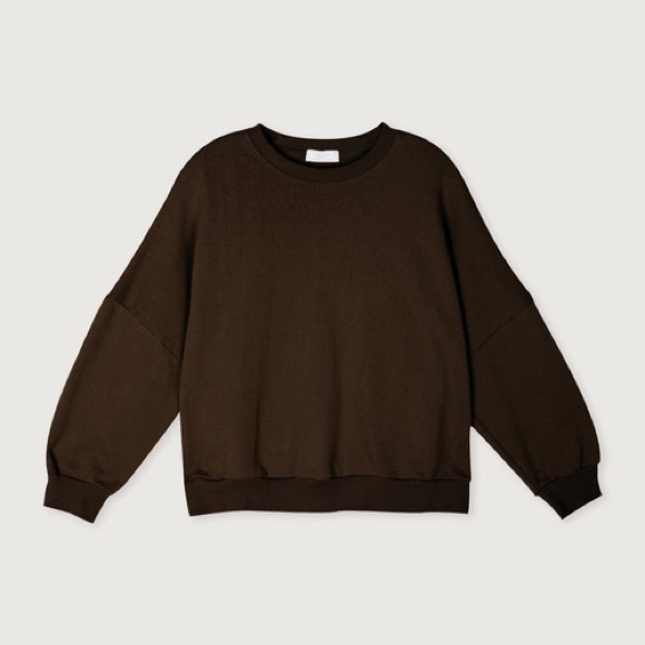 OAK + FORT Brown Crewneck - Picture 2 of 5